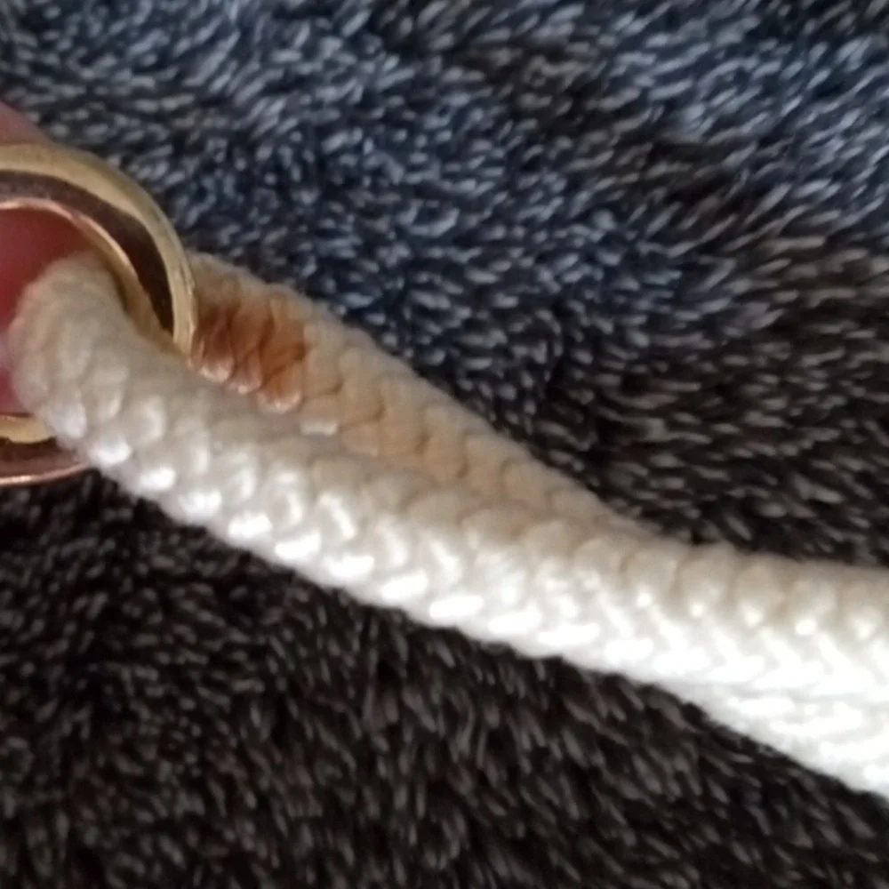 Vintage twisted rope and bead belt